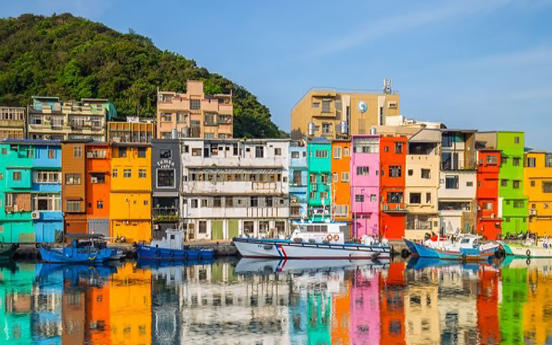 正濱港口彩色屋